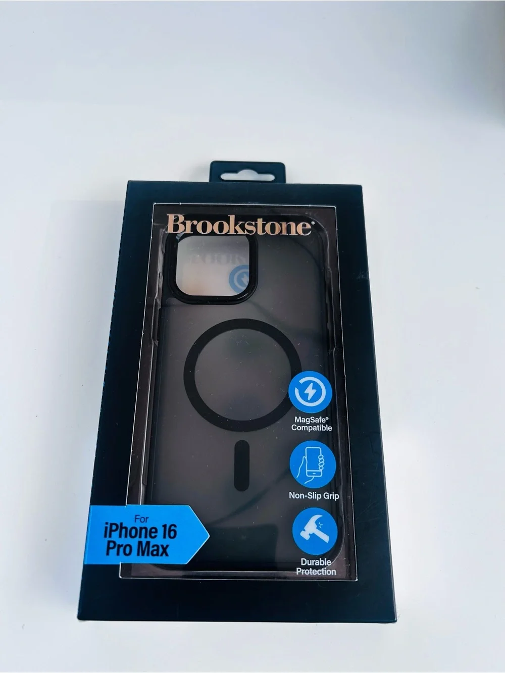 Brookstone iPhone 16 Pro Max MagSafe Case - Smoked Black NWT